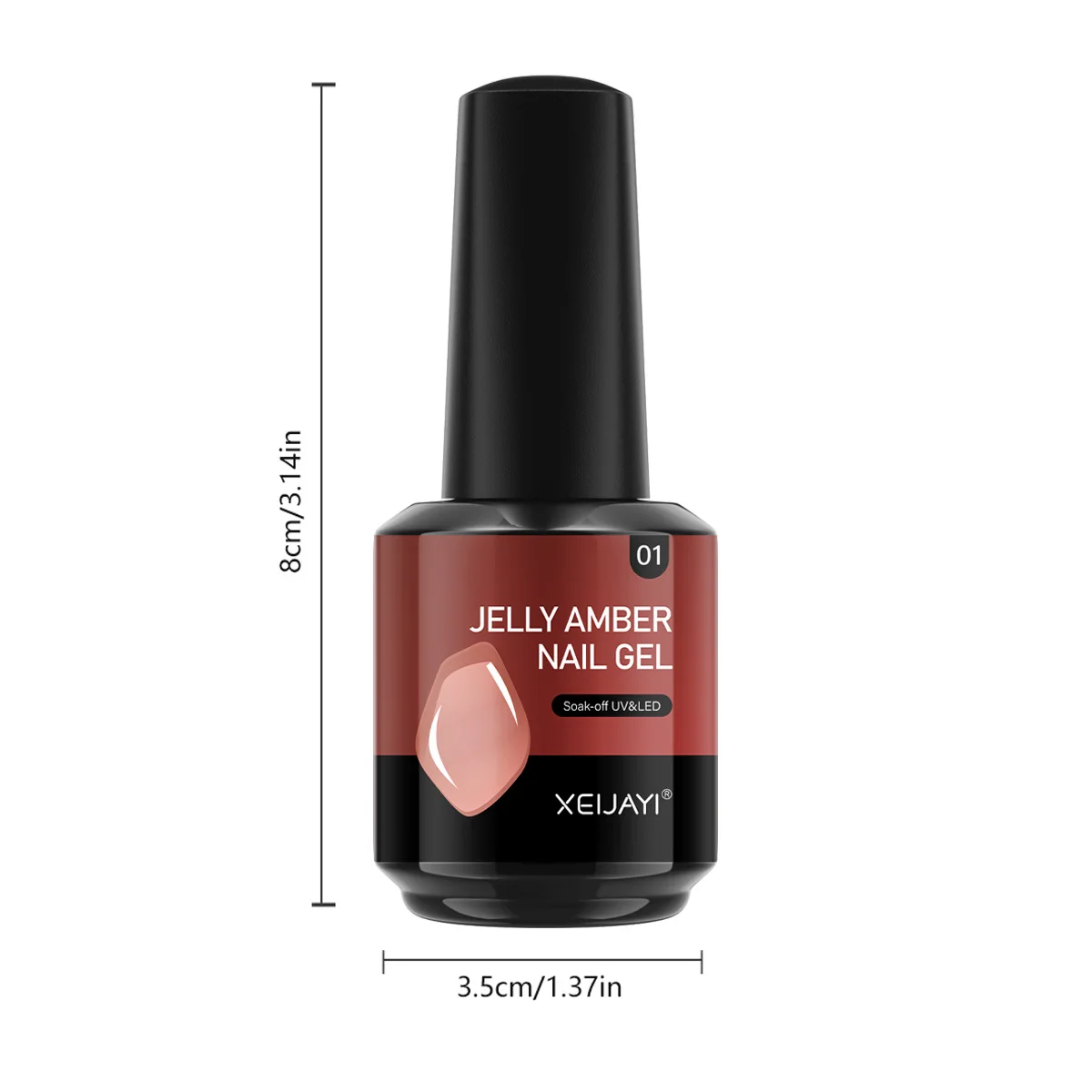 Amber Gel Nail Polish Brown Crystal Translucent Dull Color Nail Art Gel Semi Permanent UV Gel Polish Varnish