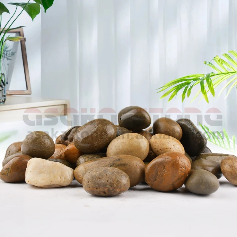 Natural Mixed Cobblestones Washed Cobble Paving Outdoor Garden Stone Decorative Home Pool Landscaping Rock River Stone Pebbles