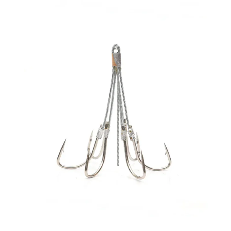 whole sale 5/6/8 Claw High Carbon Steel  connect with Carp Fishing Tackle Hook