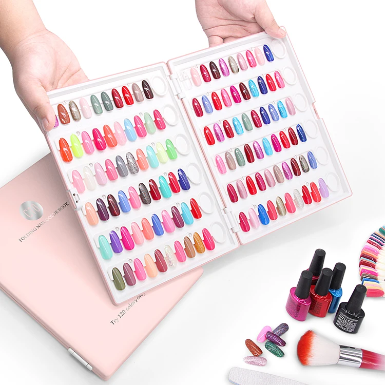 Luxury Nail Tip Display Sheet Book C10 for Color Nail Chart and Nail Color Display