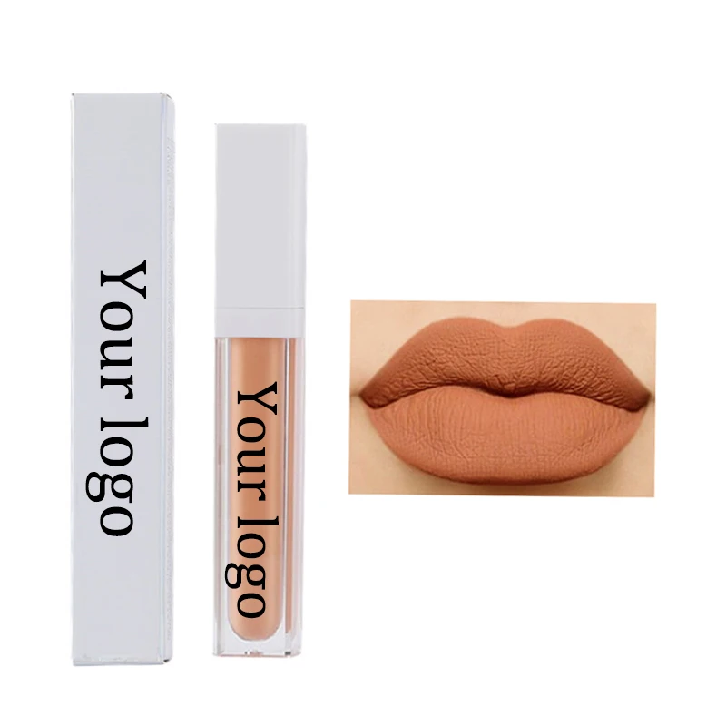 Ready to ship high quality luxury liquid matte lipstick best formula makeup lipstick matte no logo
