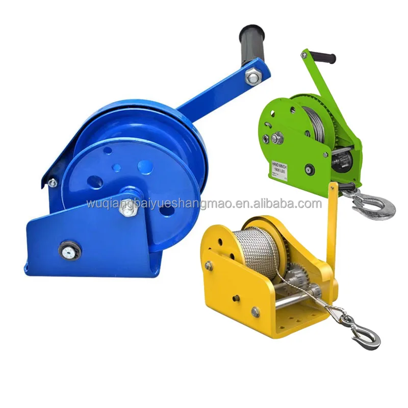 Factory direct sales 1200lbs, 1600lbs, 1800lbs trailer manual winch