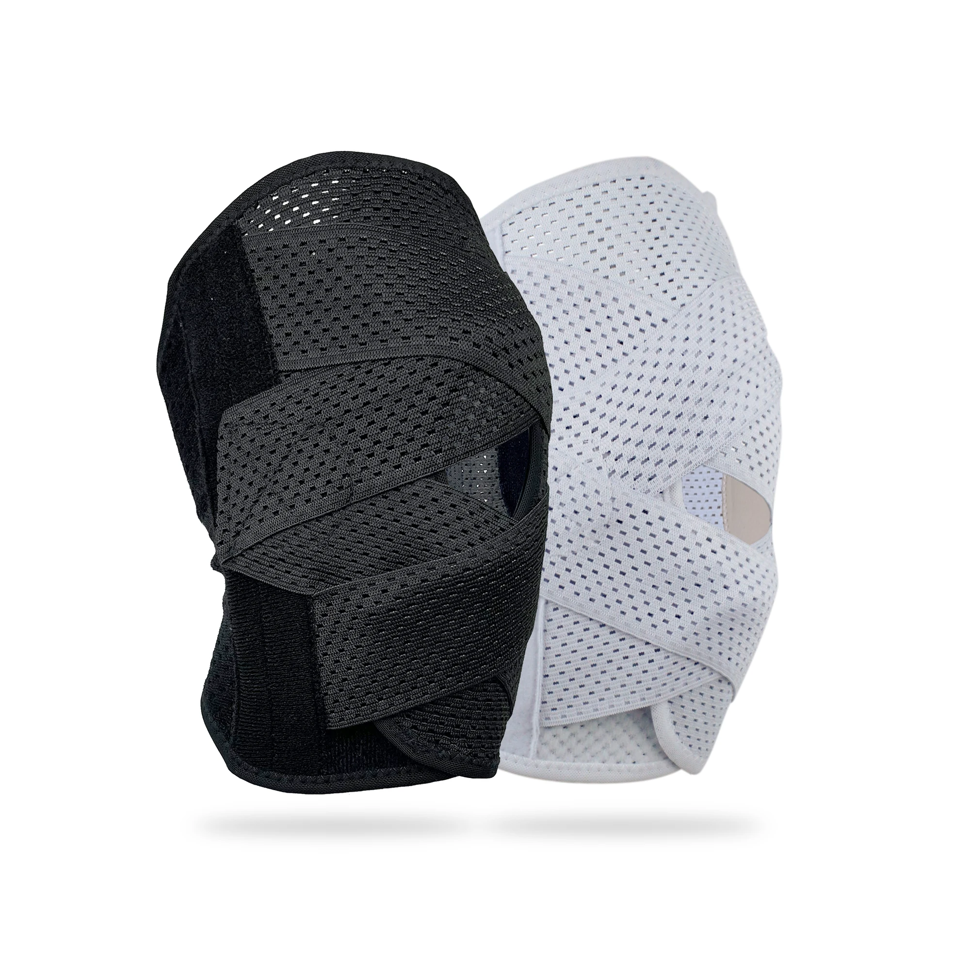 Factory Supply Custom Stretch Protect Compression Strap high knee brace brownflesh