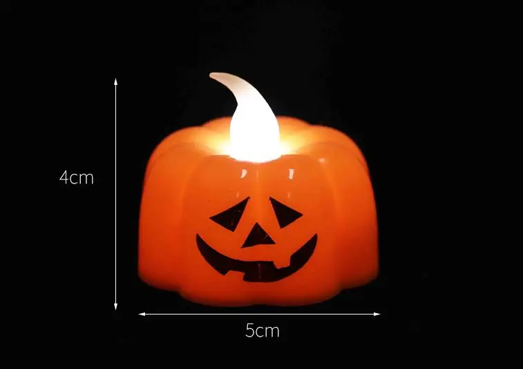 Halloween Outdoor Decor Led Mini Plastic Pumpkin Lights Decoration For Indoor Party Tabletop Decorations