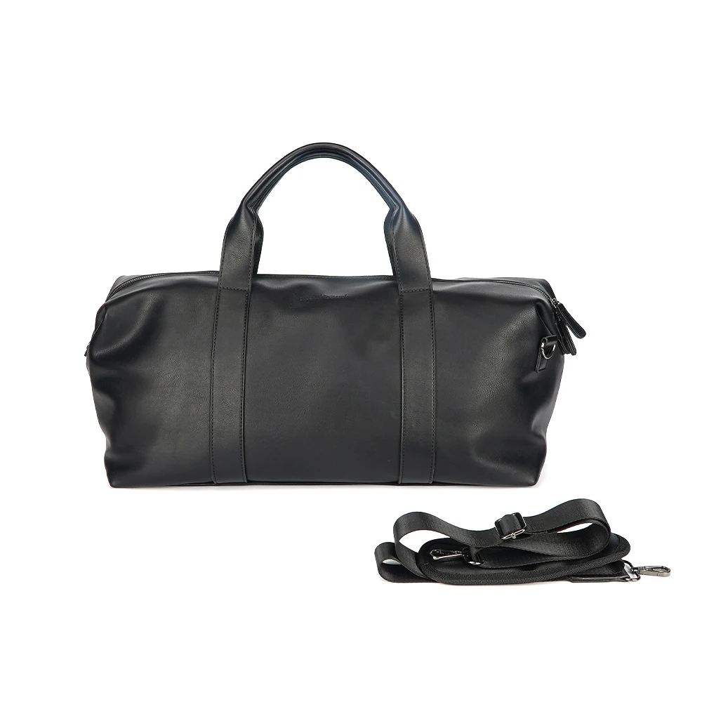 Waterproof Mens Garment Bag for Travel Business Large Leather Duffel Bag with Shoe Compartment leather duffel bag