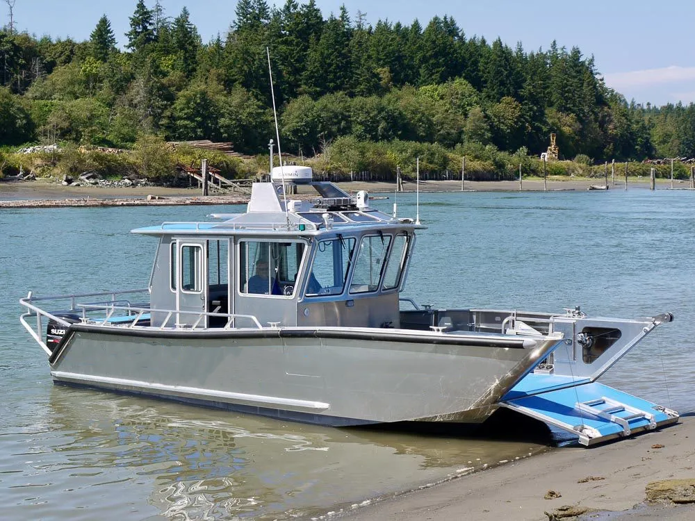 Kinocean Wholesale New Product Small Customized V Hull Full Weld Aluminum Landing Craft Boats Fishing Vessel