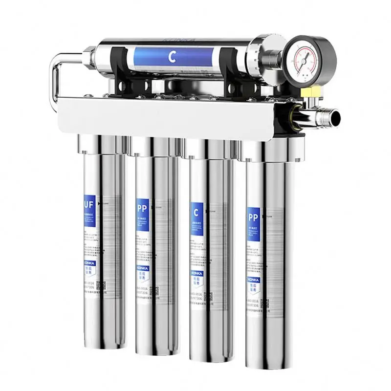 
5 stages UF water filter stainless steel purificadora de agua reverse osmosis system water filter parts 