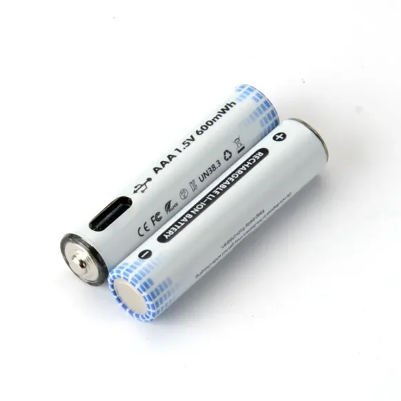 High quality battery  AAA aaa batteries type c micro USB 1.5v aa li-ion rechargeable battery 180mAh 300mAh