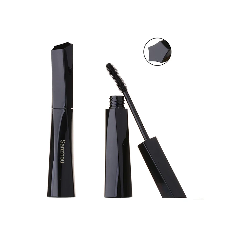 Empty pentagram shape spinning mascara tube with brush unique mascara container eyeliner/lipgloss tubes tubos de rimel