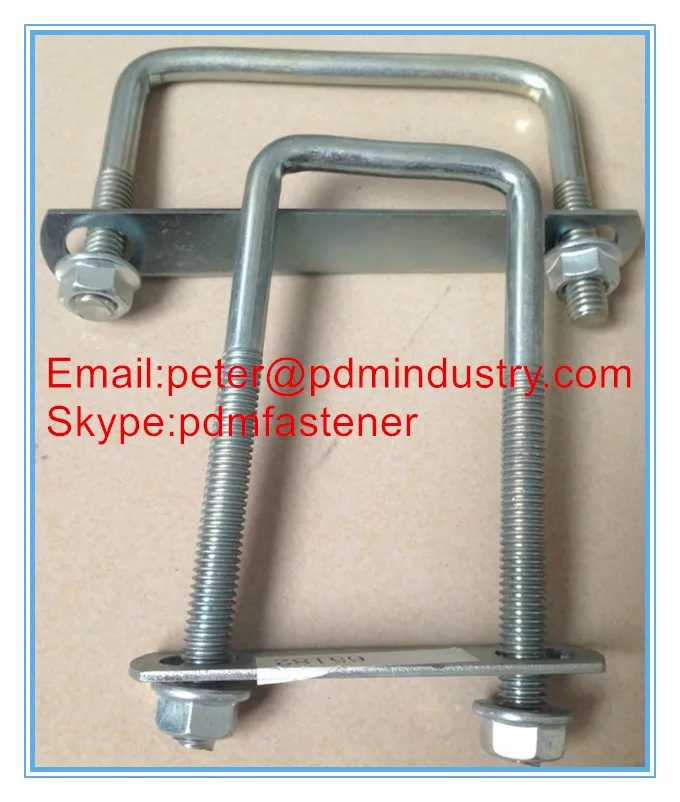 Zinc Plated DIN3570 Stainless Steel 304 7mm Strain Clamp U Type Bolt