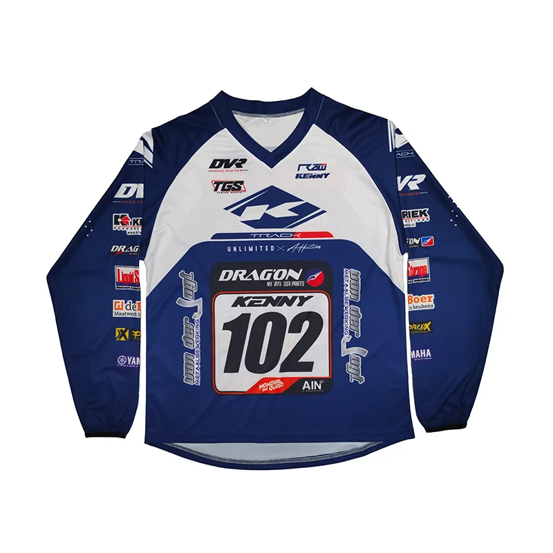 Team custom BMX jersey sublimation design BMX uniform mens motorcycle motocross clothing long sleeves