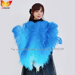 ZPDECOR Factory Wholesale Top Quality Large Ostrich Feathers Dyed 3 Colors Gradient for Carnival Costumes Design