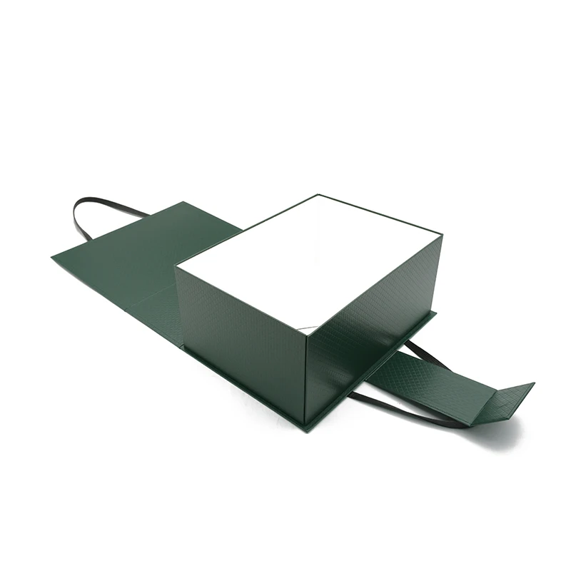 Manufacturer Cardboard Suitcase Packaging Box Red Color Custom Paper Kraft Pink Paper Gift Box With Magnetic Lid Handle shopping