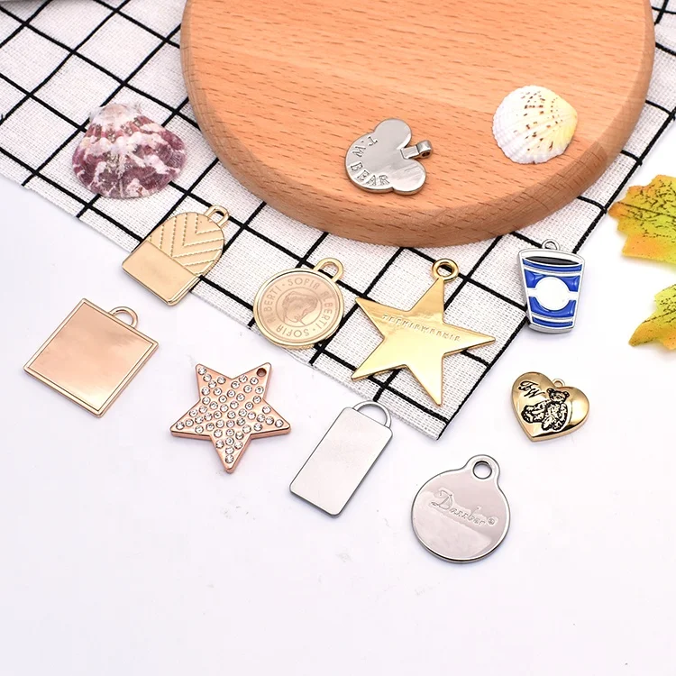 Золотая, никелевая эмаль, гравировка одежды, под заказ, металлическая этикетка, сумка, имя, логотип, бирки для сумки