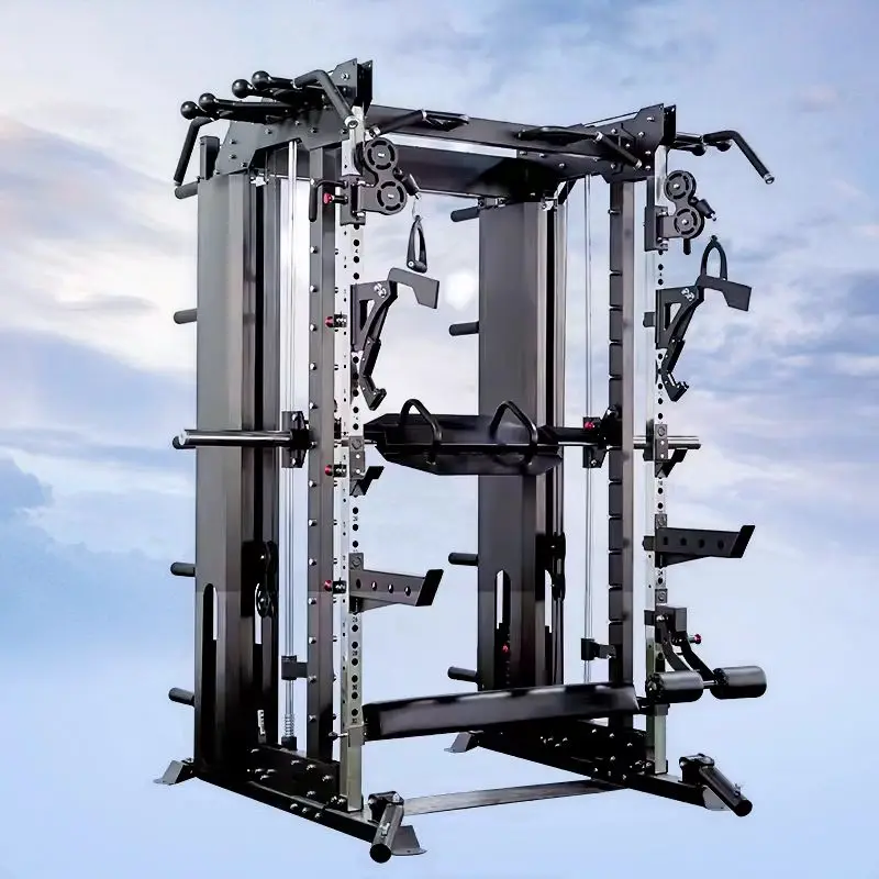 Top Commercial Smith Machine Multi-Functional Training Equipment Fitness Training Frame Gym Trainer Comprehensive Training