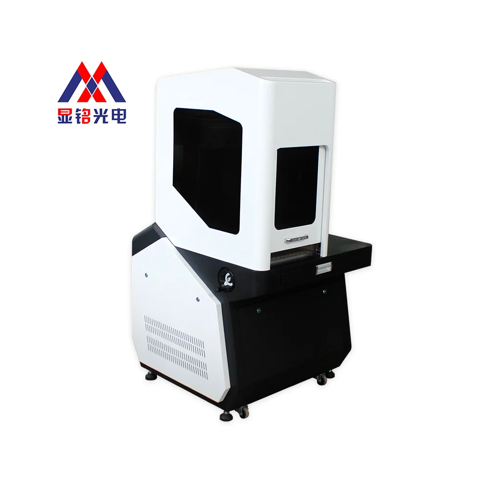 XM 20W 30W 50W enclosed cnc dynamic focusing metal printing fiber laser engraver marking machine for ring gold silver