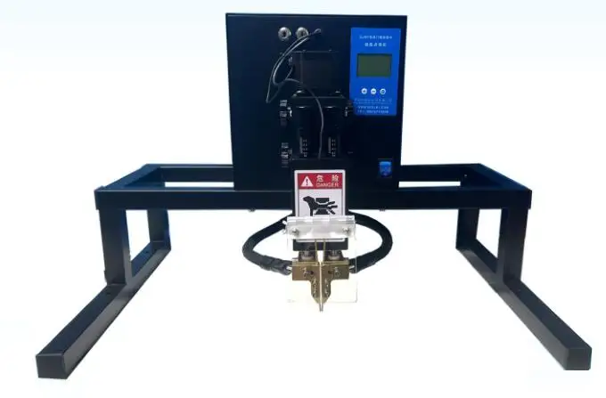 Lithium ion batteries electronic components instruments double platform automatic resistance spot welding machine