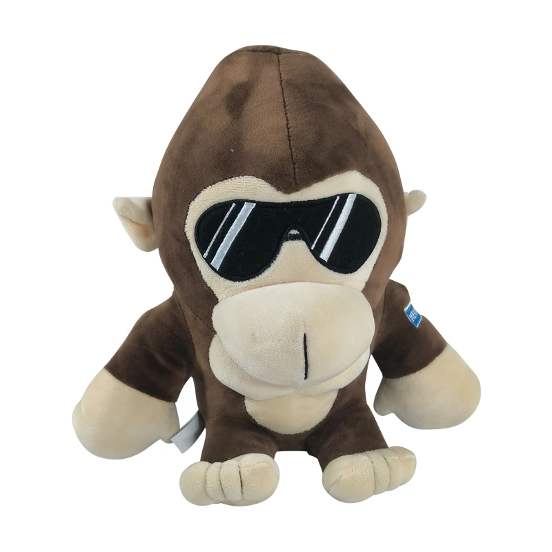 Factory Wholesale Cartoon Custom lovely gorilla lion soft Stuffed Animal Plush Toy for children kids