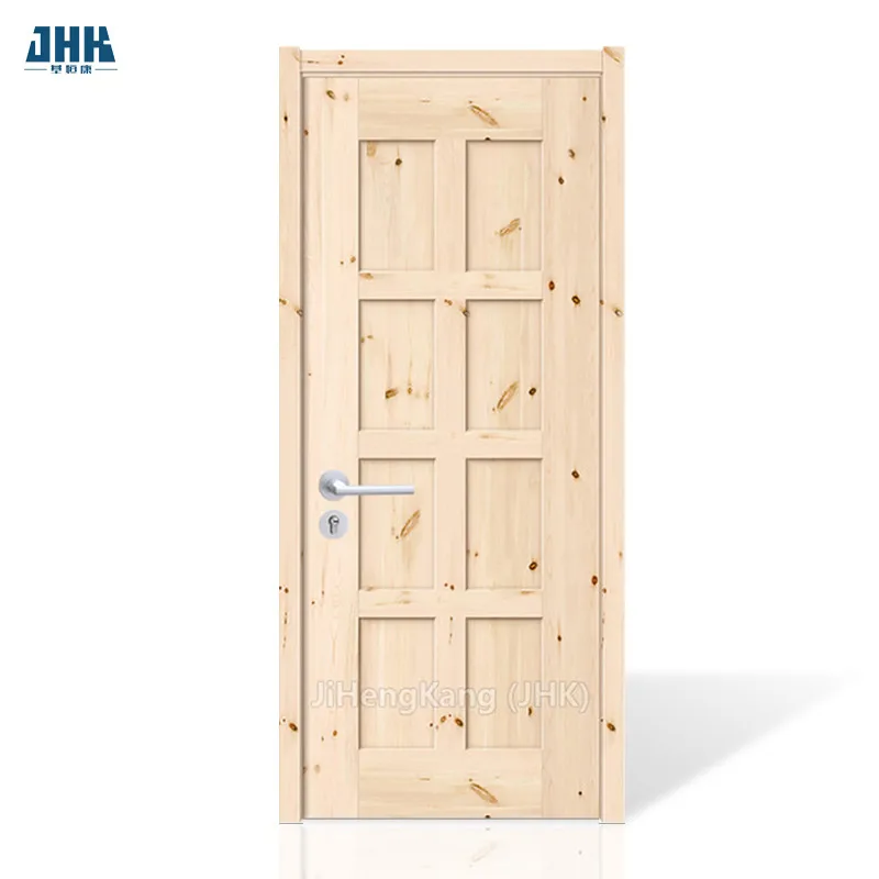 JHK- 006 отделка деревянная дверь сосновая твердая древесина классические резные