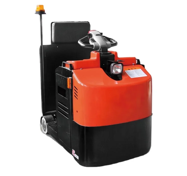 Reddot rider type rubber wheel good gradeability electric mover tow tractor with LED light