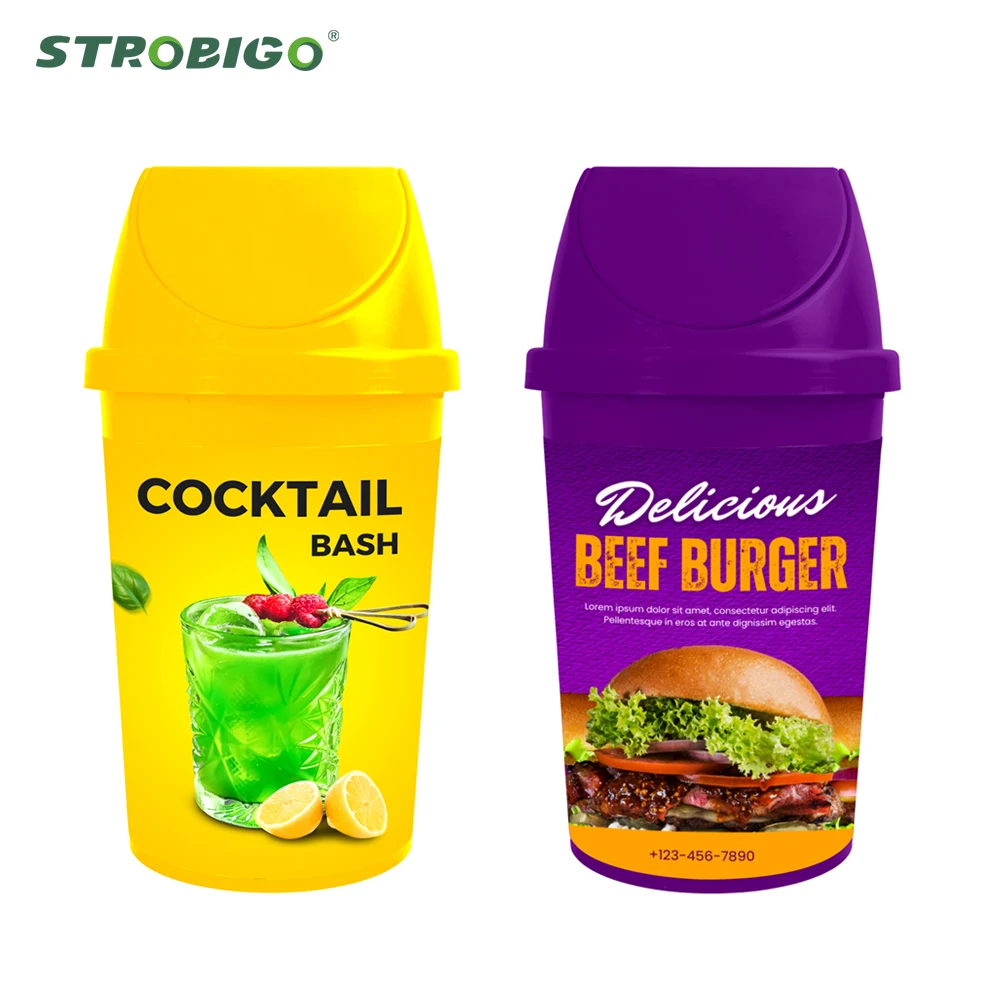 50 Liter Plastic Ice Cream Trash Garbage Can With Round Rectangular Waste Bin Manufacturer