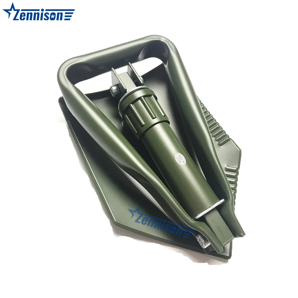 Zennison Factory Indestructible Outdoor Digging Shovel Folding Survival Shovel