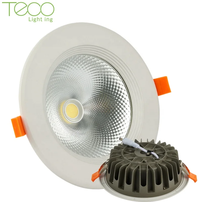 
Wholesale oem Ce RoHS anti glare 10w 15w 25w 40w black square round ceiling recessed dimmable cob led downlight 
