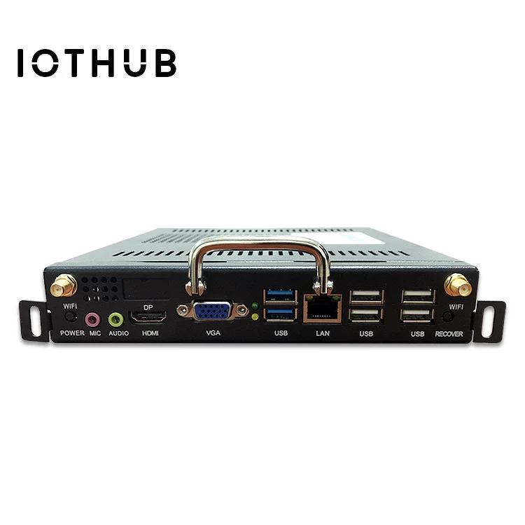  HUSHIDA Smart intel core I3-2th + 4G 128G SSD OPS mini PC display компьютер для белой