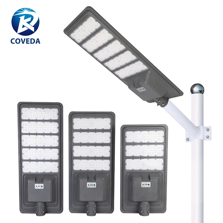 COVEDA Wholesale Ip65 Waterproof Outdoor 300w 400w 500w All In One Solar Street Lights