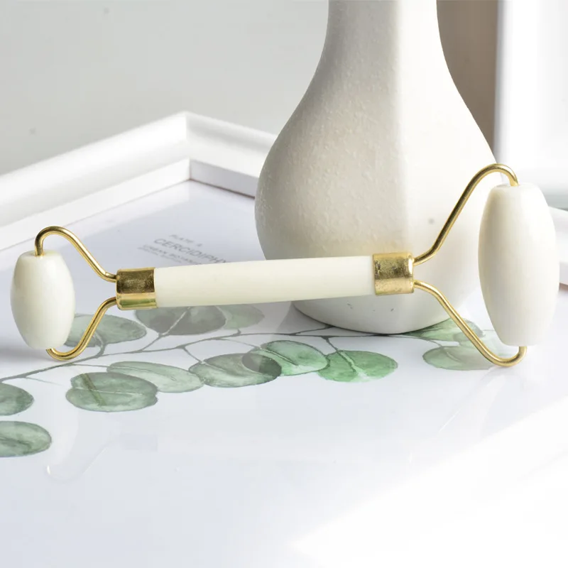 High Quality Jade Roller Facial Massager For Neck And Face White Jade Roller For Home Use