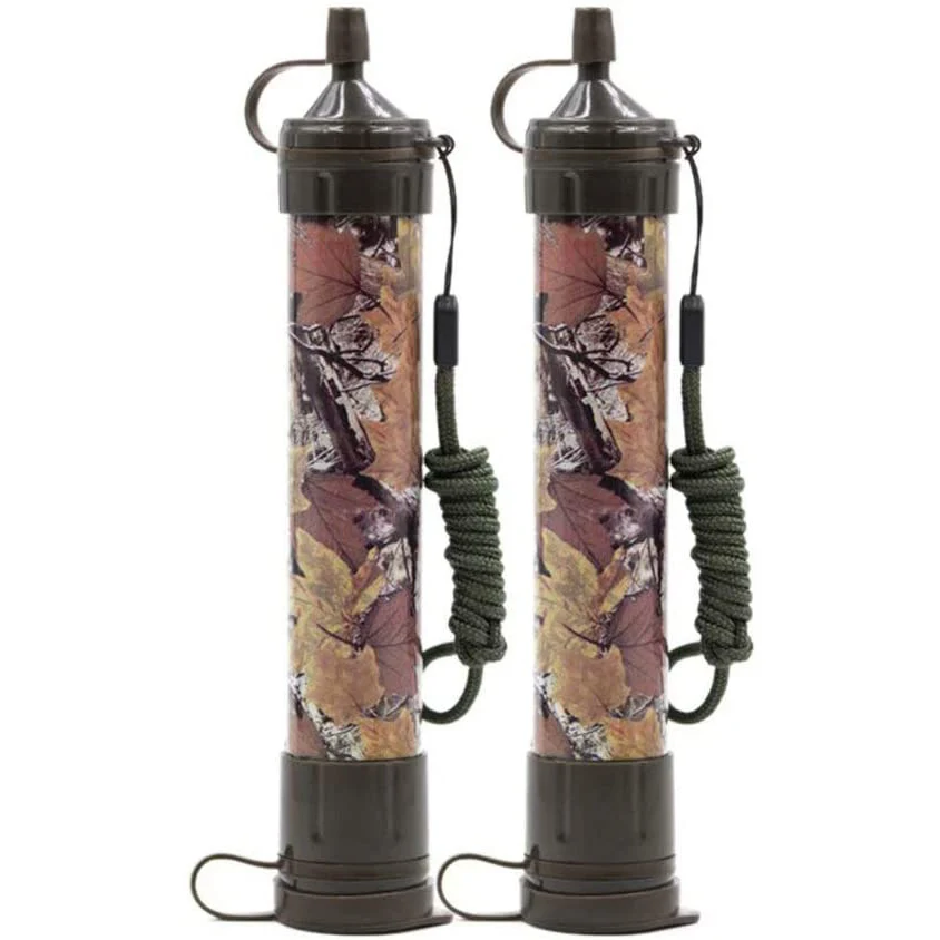 Portable Purifier Water Filter Straw Tool Accessory for Camping Hiking Emergency Survival