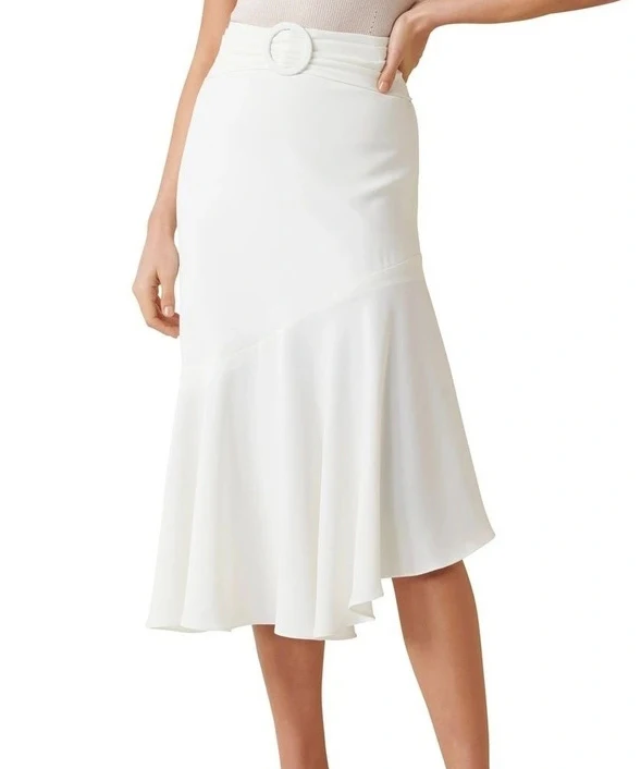 Wholesa Leladies Women Long White Skirt Maxi Skirt Winter Korean Skirt