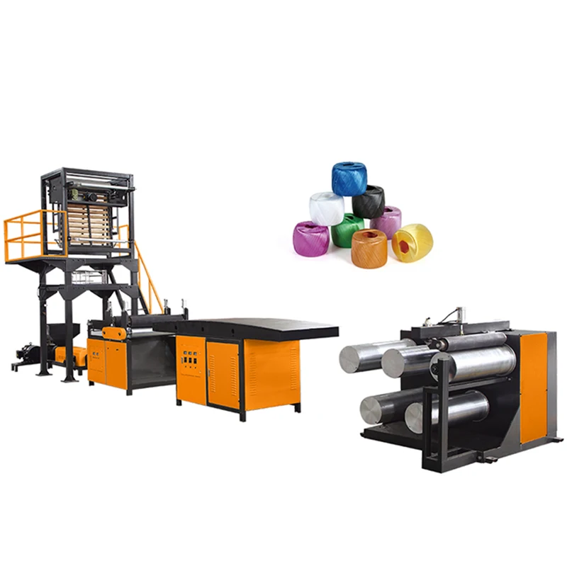 plastic pp pe automatic raffia rope extruder flat yarn film baler twine making machine