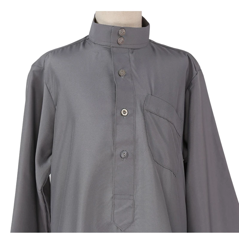 Latest traditional muslim clothing  muslim prayer clothing muslim abaya islamic thobe for children with 6 colors