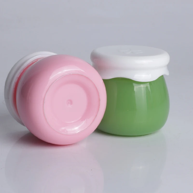 luxury 10g white pink blue cosmetic face lotion pp plastic jar Wholesale Empty Cosmetic Container Small cream Jar in store