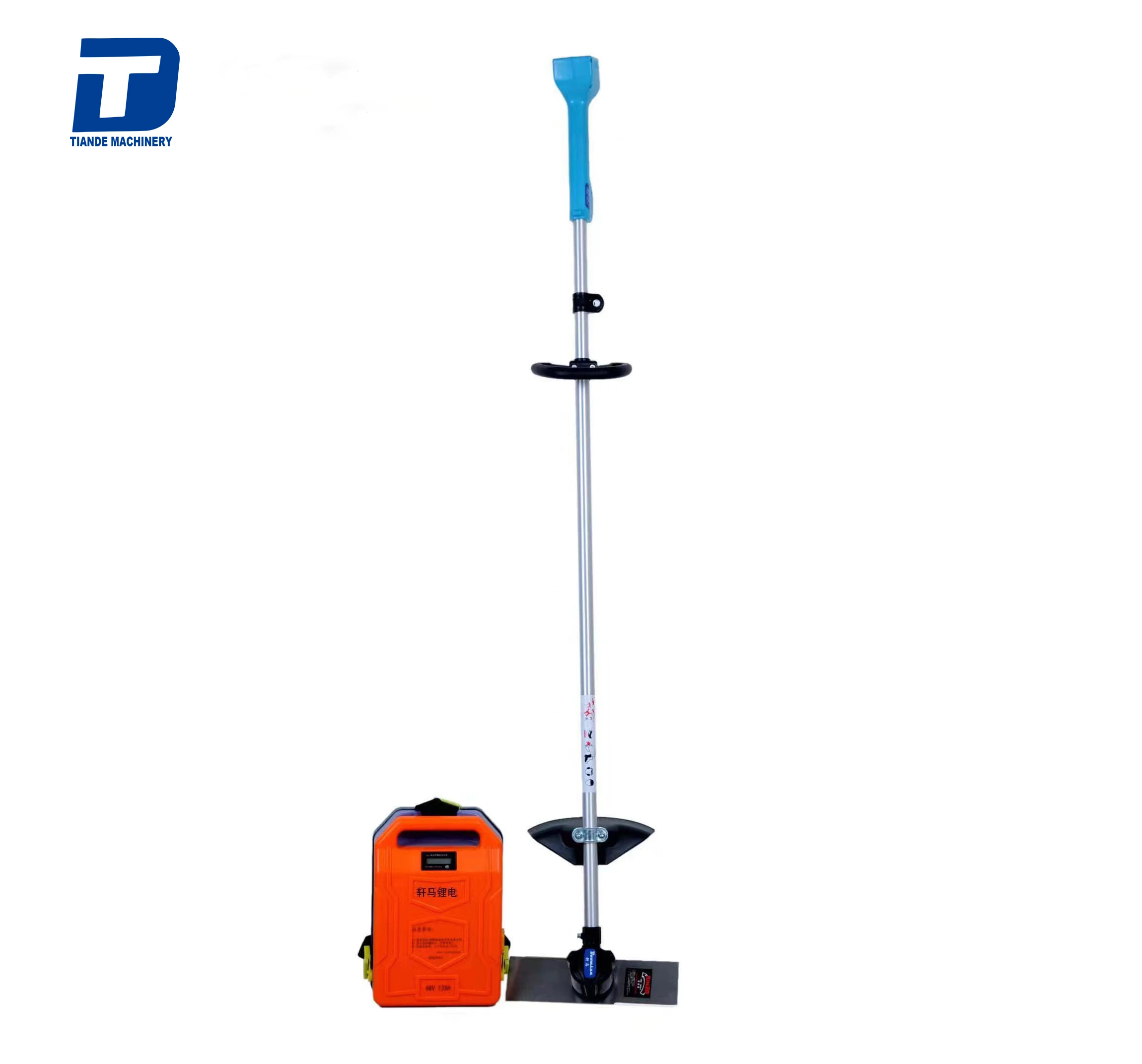 Professional Wireless Garden Tools Weed Cutter Machine Lithium Battery Handheld Electric Cordless Grass Trimmer with Metal Blade