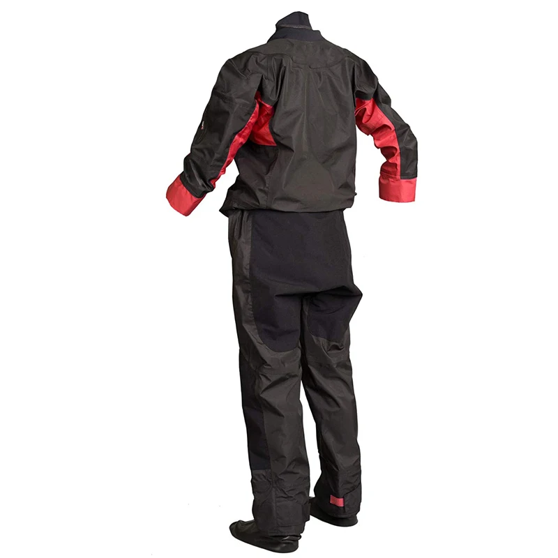Mens Outdoor Sport  Dry Suits Breathable Back Zip Sailing Waterproof Suit with Reflective Stripe OEM Service