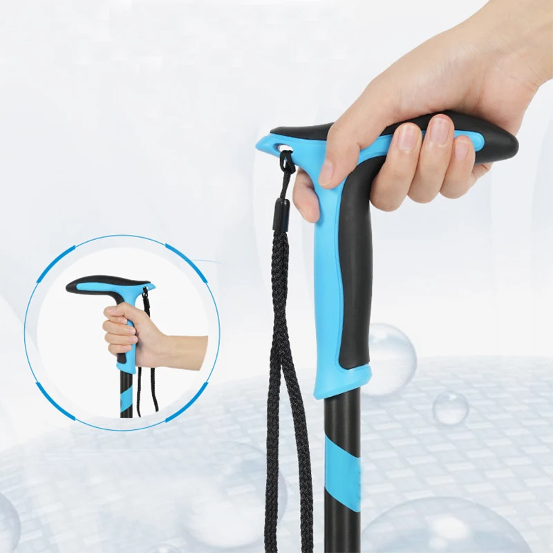 Entai Custom Logo Walking Stick EVA Grip Flip Lock Walking Sticks for Men Tungsten Tip Aluminum 3 Section Trekking Poles 2pc/set