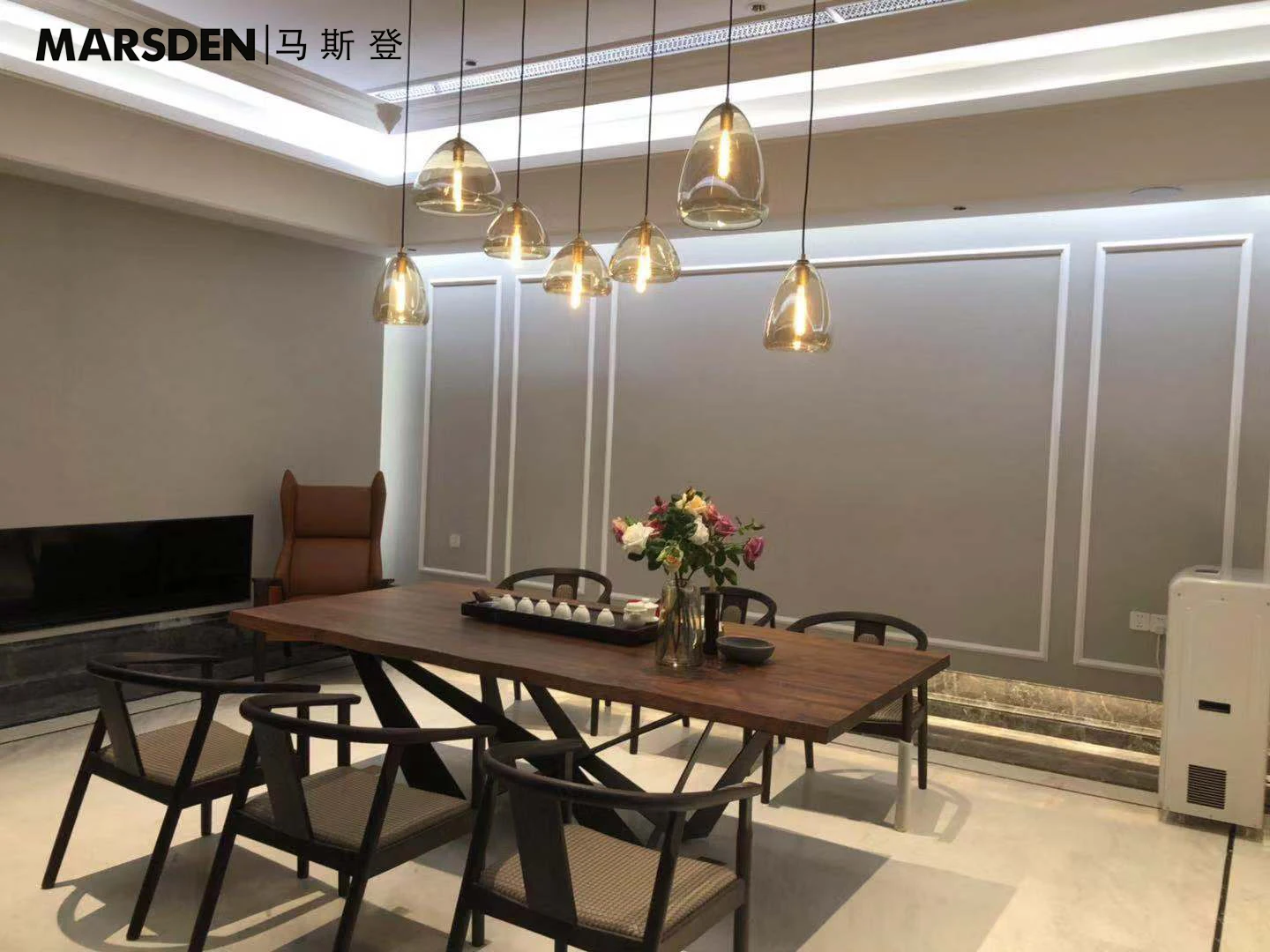 Marsden Industrial Restaurant Hotel Simple Design Light Fixtures Modern Pendant Light
