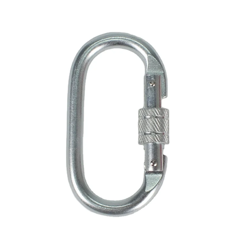 
Custom 23KN Safety Carabiner Hook Small Camping Cold Formed Steel Carabiner 