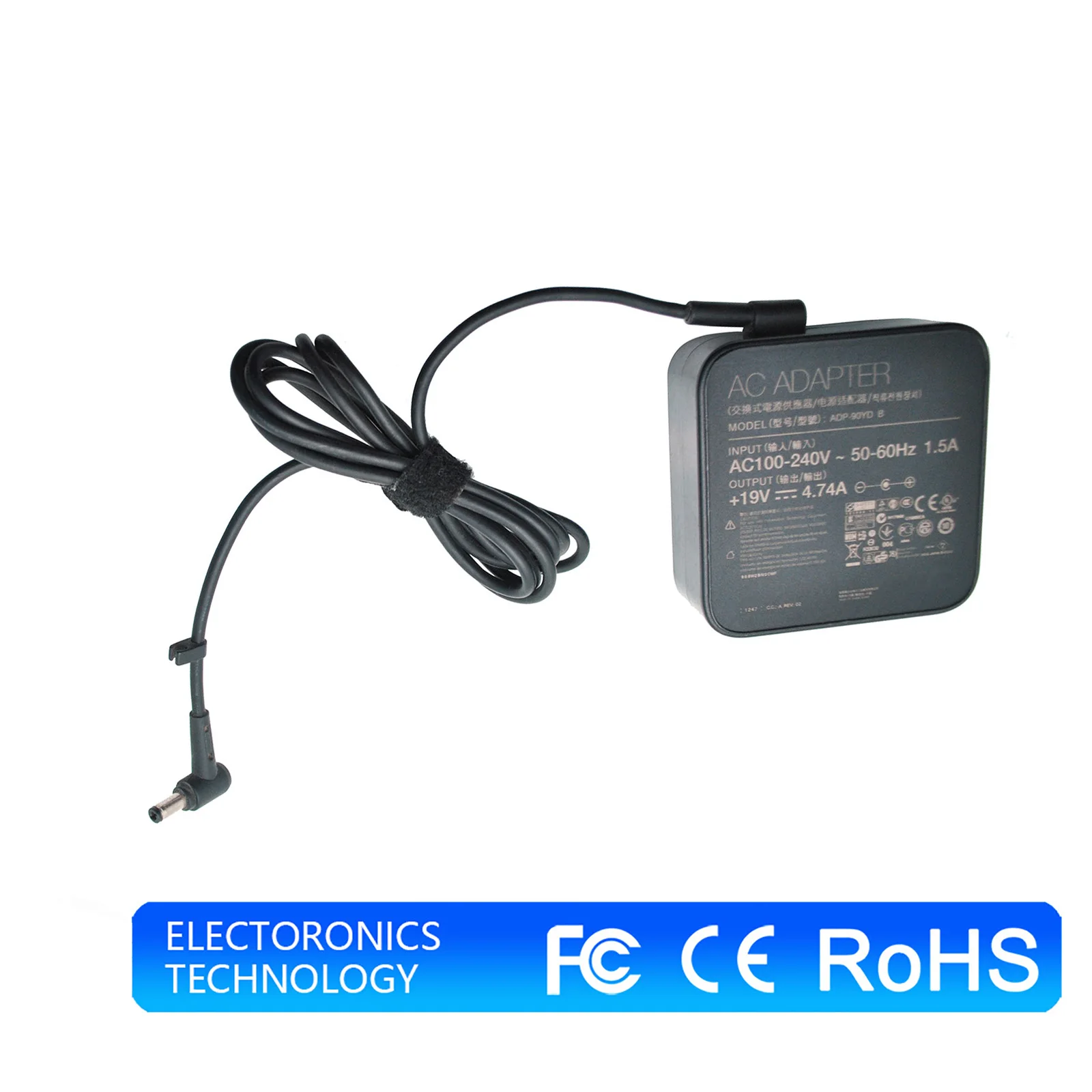 New Square Power Supply Laptop Charger for Asus 19V 4.74A 90W 5.5x2.5mm ADP-90YD B EXA1202YH