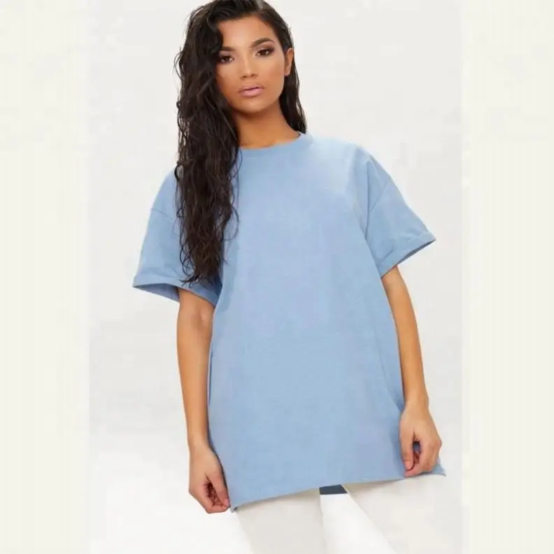 
Custom Apparel Oversized Boyfriend T Shirt Women Crew Neck Tee Shirts Blank Tall 