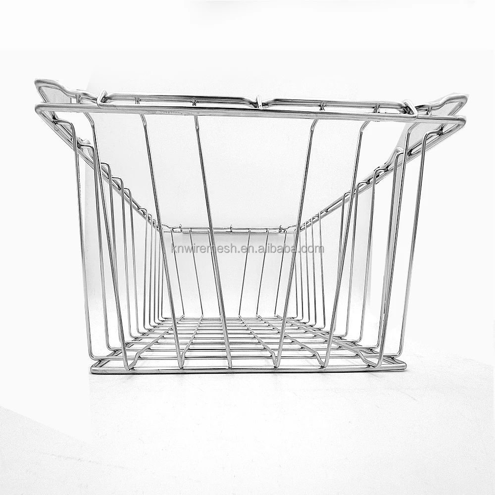 304 316 Stainless Steel Metal Wire Mesh Cleaning Basket Sterilization Basket Food Storage Basket