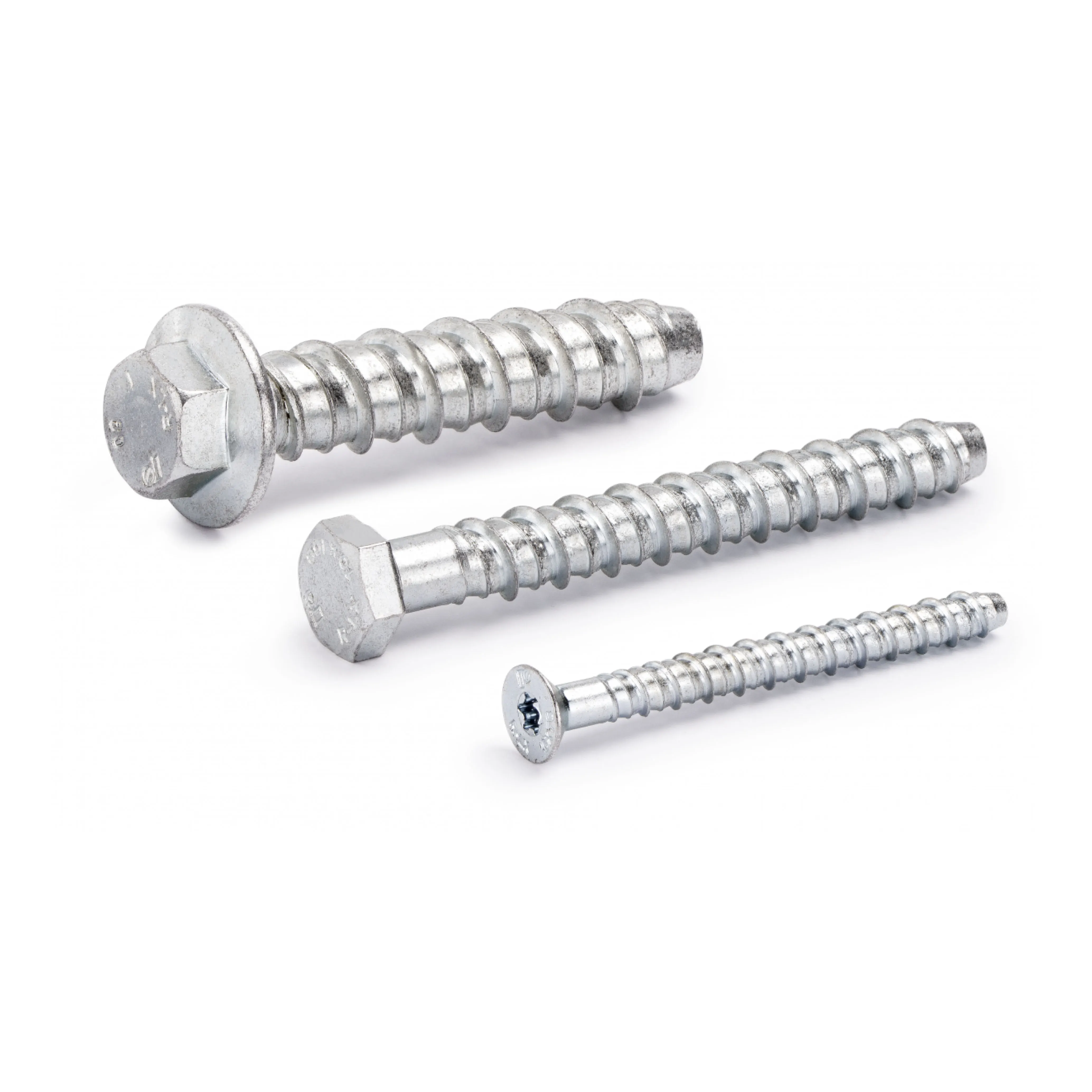 Hex flange head Concrete Screw Anchors Ceramic coating High Press Masonry Bolt