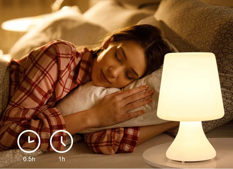 IP44 Waterproof 17 Colors PE material magnetic USB rechargeable LED table lamp RGBW decoration night light for bedroom