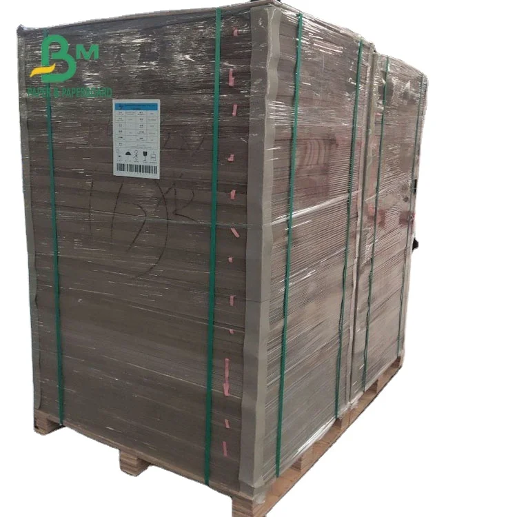 Recyclable 1.5mm 2mm 3mm thick grey back cardboard sheets for packaging box