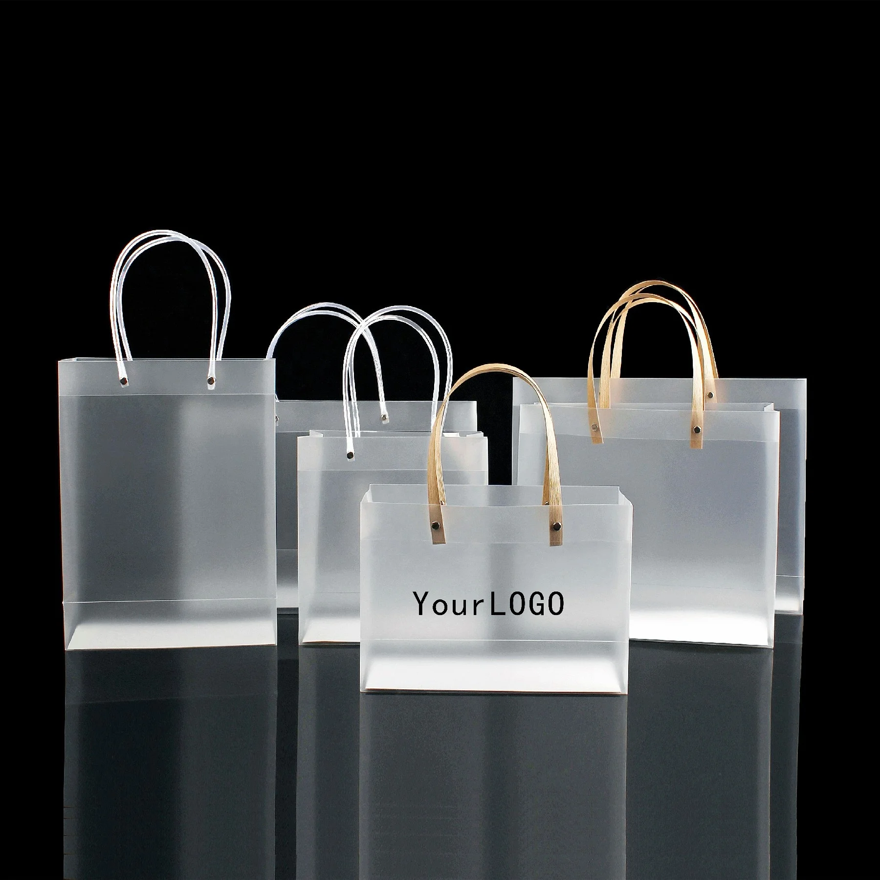 
China Print LOGO custom plastic garment bags 