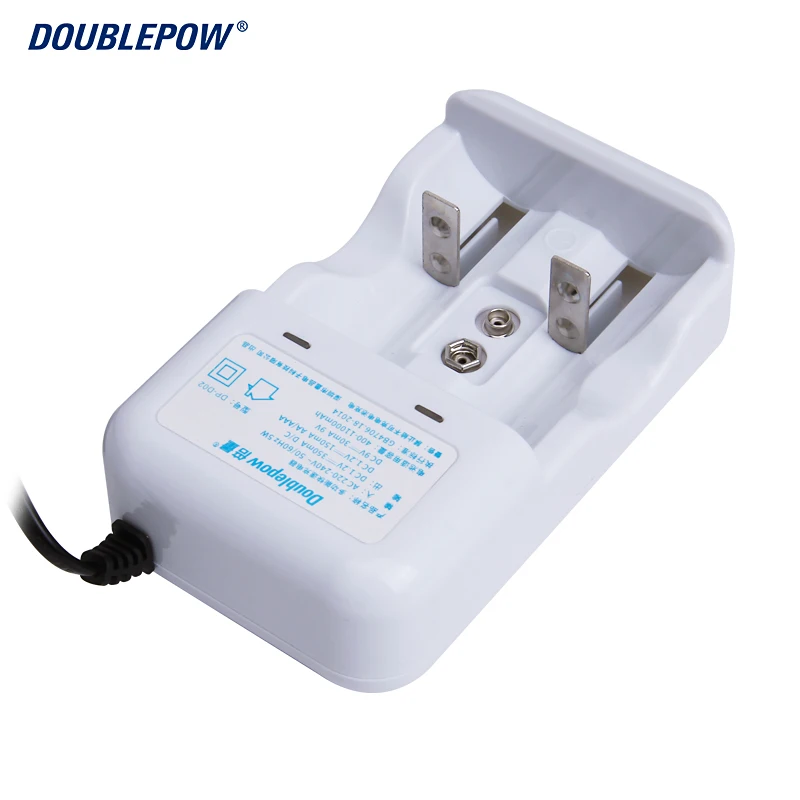 2 слота D02 светодиодное многофункциональное зарядное устройство для 1 V AA/AAA/C/D/9V Ni-MH/Ni-CD перезаряжаемых