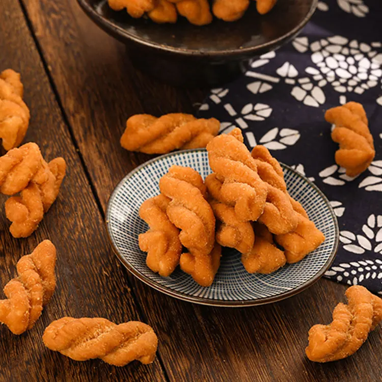 wholesale sweet snacks Sugar-free  Dough Twist Traditional Chinese pastry Twisted Cracker twisted pastry biscuits