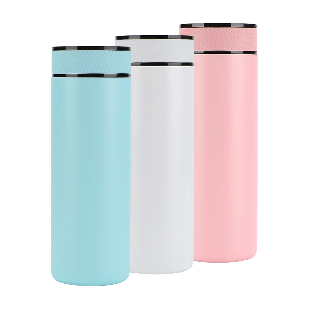 OKADI 360 Degree Drinking Bottle 650ML Double Wall Stainless Steel Vacuum Flasks Keep Hot And Cold